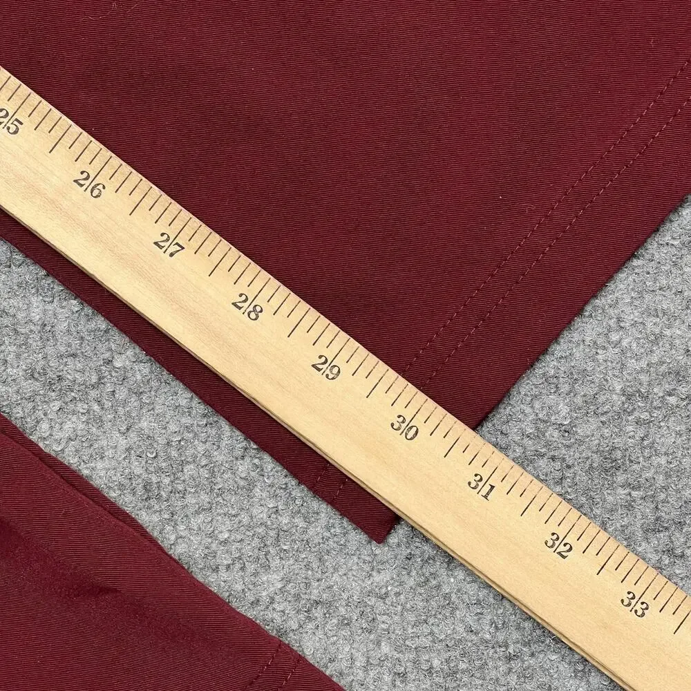 FIGS Technical Collection Pants Men Medium Red Cargo Elastic Waist Scrub Medical